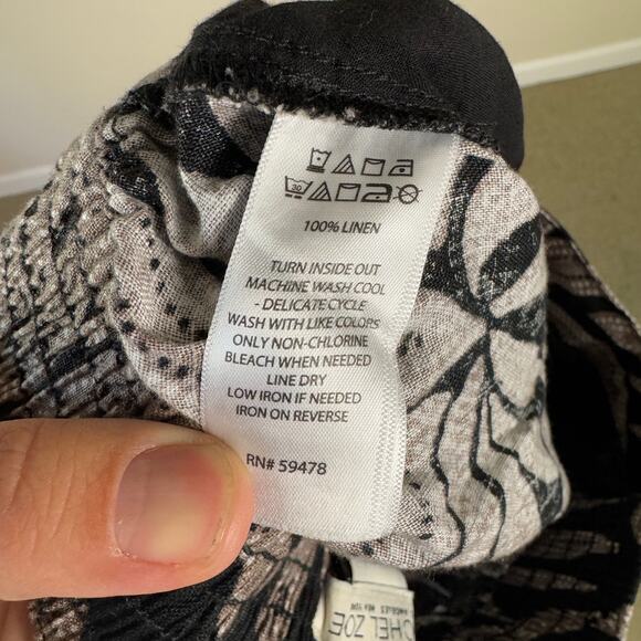 Rachel Zoe Wide Leg Pull On Cropped Boho Pants US Women's S - Picture 4 of 5